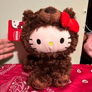 Hello Kitty Bear Suited Stuffed Animal
